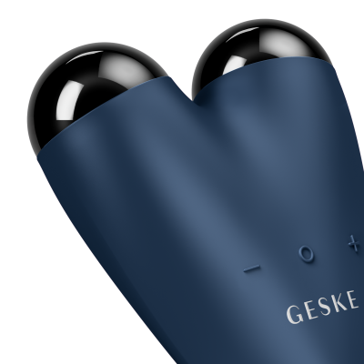 Мікрострумовий підтягувач обличчя GESKE MicroCurrent Face-Lifter 6 в 1 темно-синій